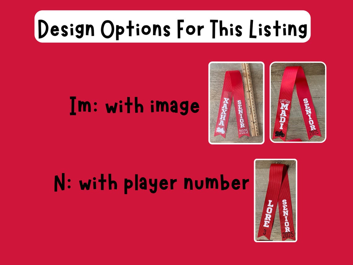 Senior Personalized Ribbons, Good for Homecoming, Senior Night ...