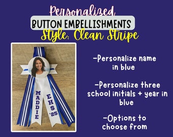 Personalized Team Ribbons Button Embellishments:team Name, Player Name ...