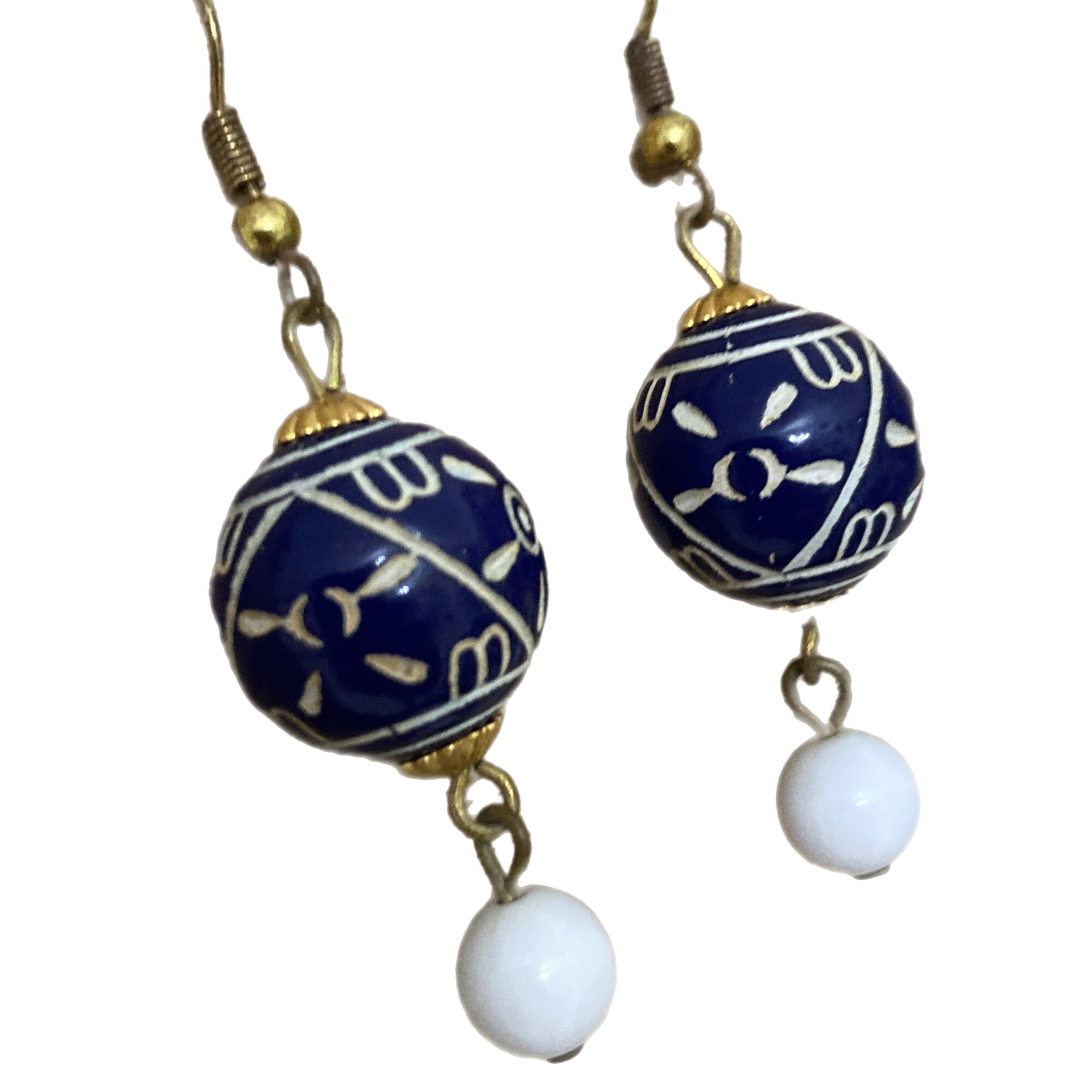 VTG 80s JPG Chinoiserie Earrings 爲 VTG 80s JPG Chinoiserie Earrings 爲