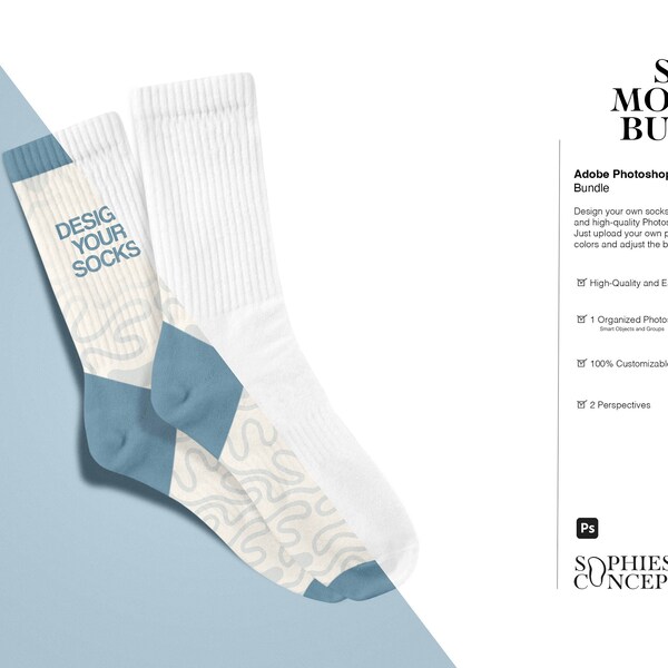 Realistic Sock Template Etsy