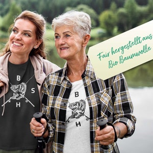 Angeln Shirt Raubfisch Anglerin Damen Barsch Bio Baumwolle Organic Outdoor Nature - Suukama Fish #041 - 4 Letter Barsch (white)