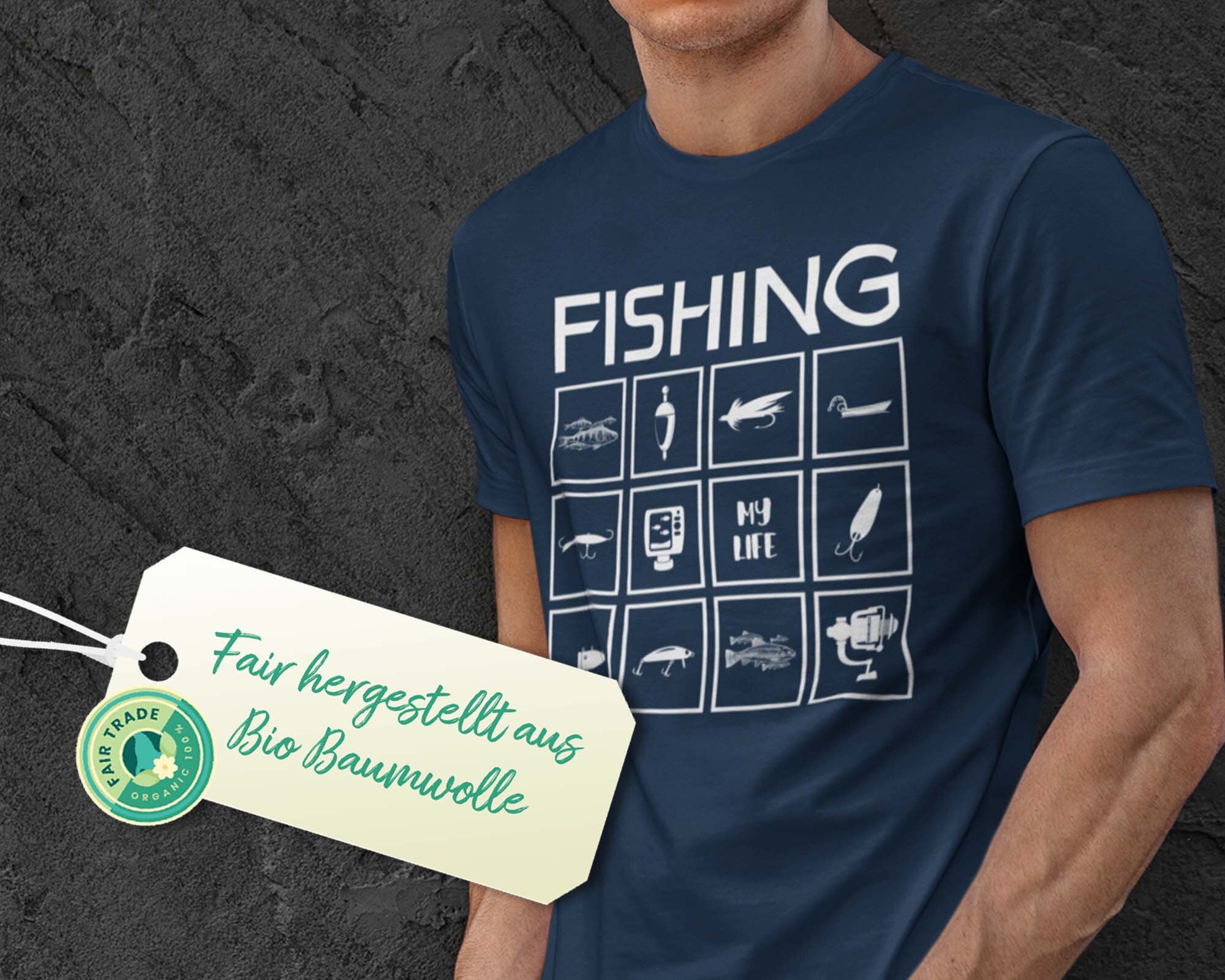 Ugly Christmas Merry Fishing Angler Gift Men's Premium Shirt