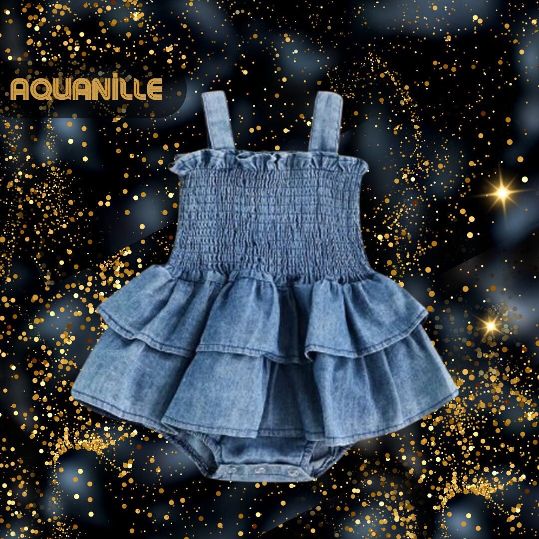 Jeans dress hotsell baby girl