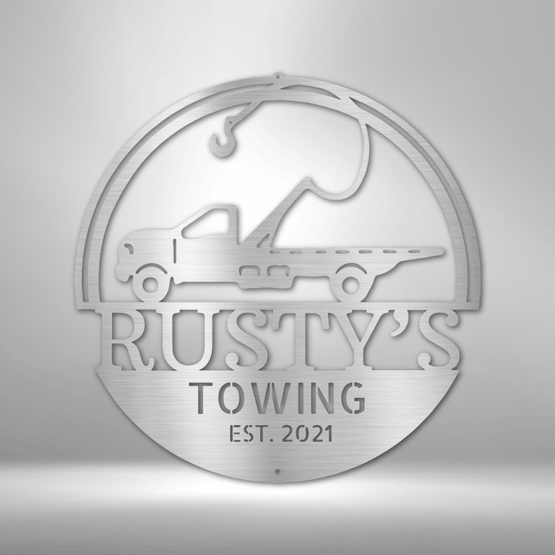 Custom Tow Truck Sign Tow Truck Gifts for Tow Truck Driver Etsy