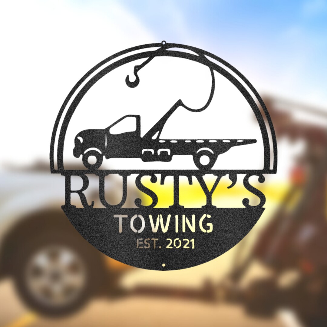 Custom Tow Truck Sign Tow Truck Gifts for Tow Truck Driver Etsy