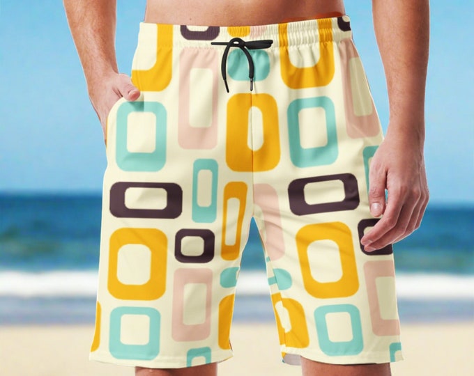 Retro Pattern Mens Fashion Shorts - Stylish and Comfortable