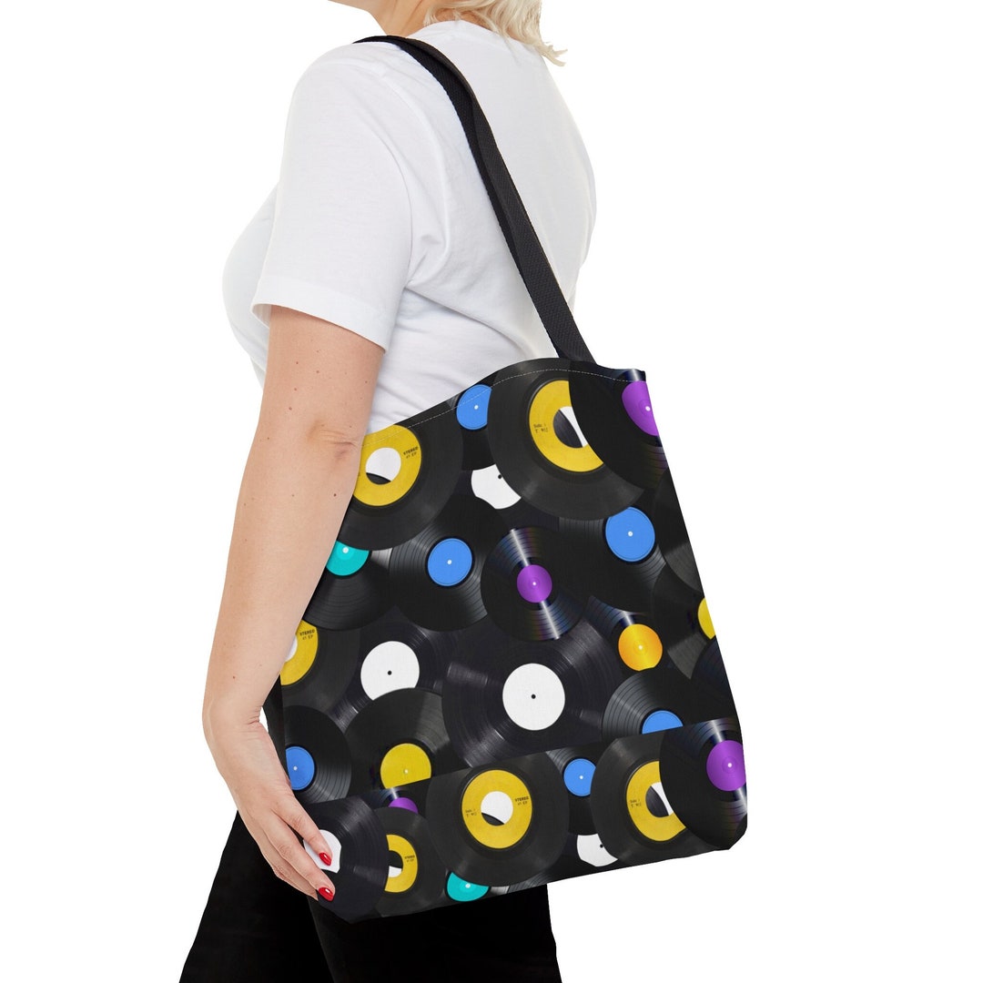 Vinyl Records Tote Retro Music Bag - Etsy
