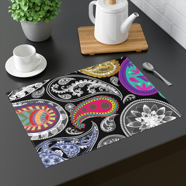 Paisley Placemats Etsy