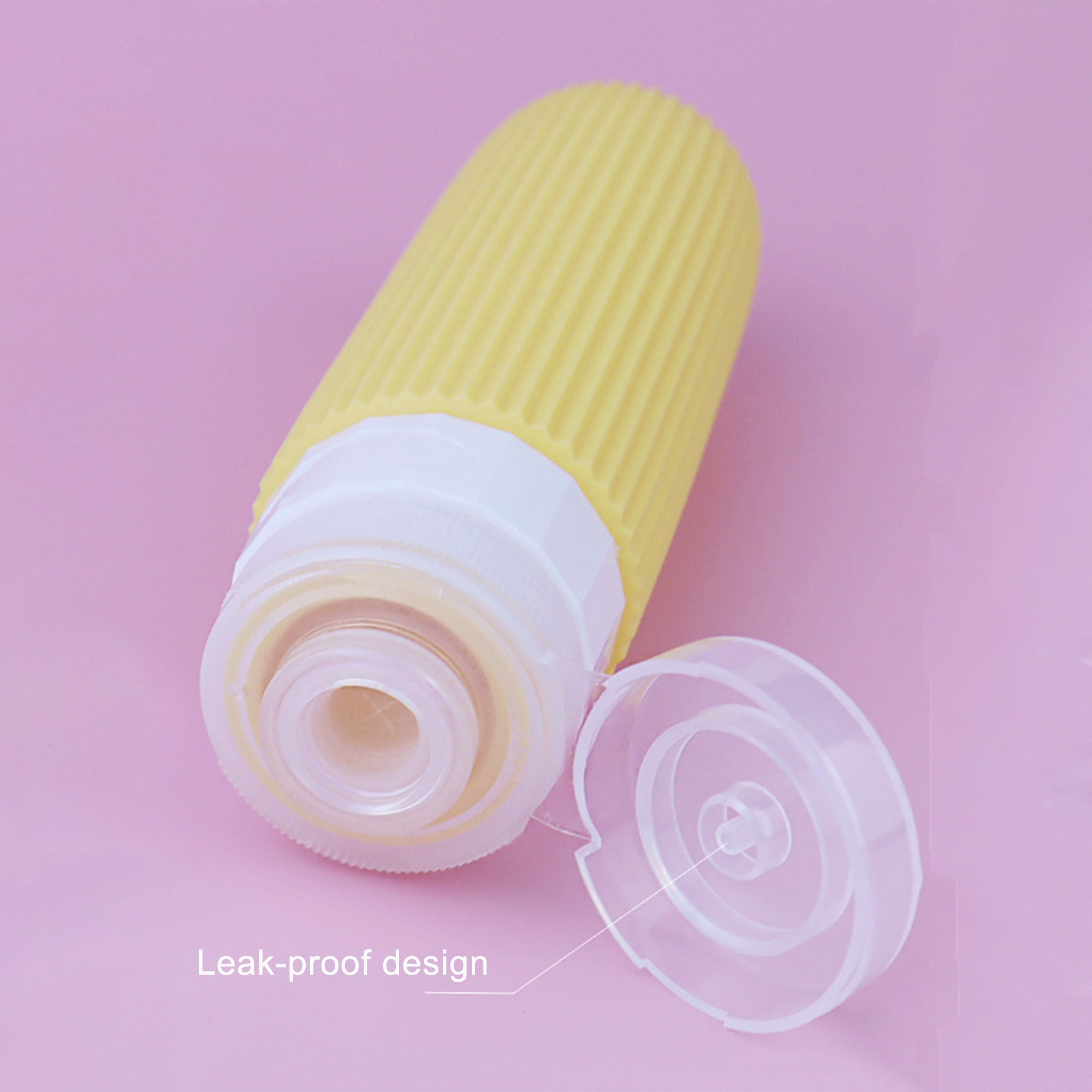 7pc/set Silicone Dispensing Bottle, Squeeze Lotion Dispensing Bottle