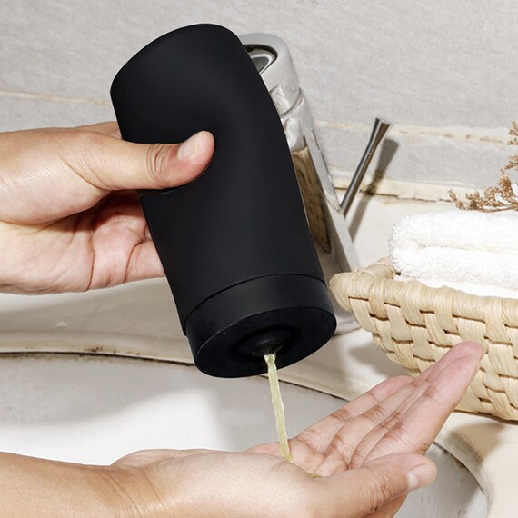 240ml Black Lotion Squeeze Silicone Bottle Refillable Squeeze