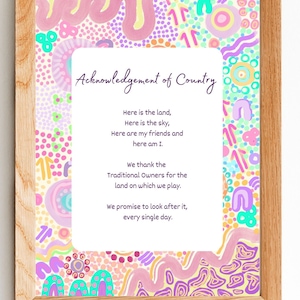 Aboriginal Acknowledgement of Country | Aboriginal Art | Teacher Classroom | Organisation Printable | Aboriginal Teacher | Customised