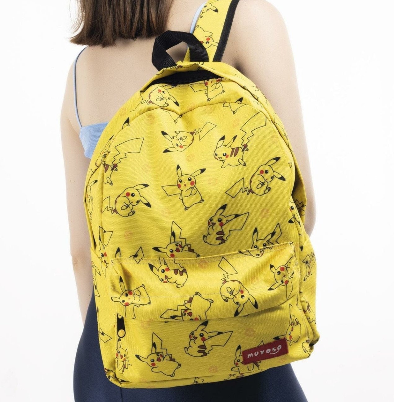 Pokemon Pikachu Backpack Pikachu School Bag Yellow Daypack Etsy