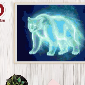 Bear Patronus - Cross Stitch PDF Pattern, Digital Design