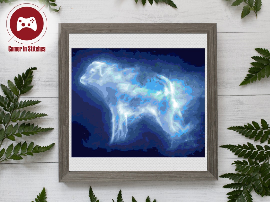 Dog Patronus Cross Stitch PDF Pattern Digital Design Etsy