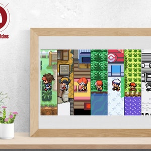 Pokemon through the Ages - Cross Stitch PDF Pattern, Digital Design