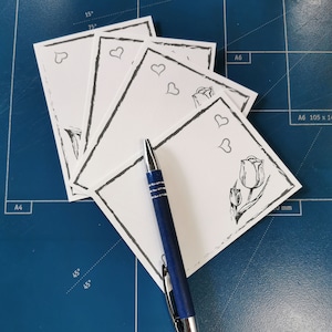 Tarjetas para escribir sobre ellas para tu negocio artesanal para imprimirlas tú mismo