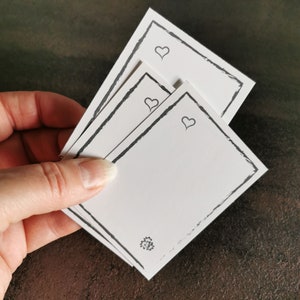 Tarjeta en blanco para tu negocio artesanal para imprimir tú mismo
