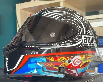 Pegatina con diseño personalizado para casco CARDO Packtalk Edge Neo