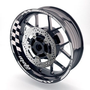 For Yamaha Motorcycle 17 inch Wheel Rim Stickers Stripes Tape Decals AA01 White Red Blue Yellow Green