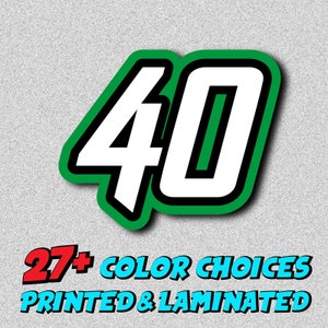 1pc Custom Motorcycle Racing Number Sticker Decal Dash Horizon For YZF R6 Ninja (Width be adjusted based on height in proportion)