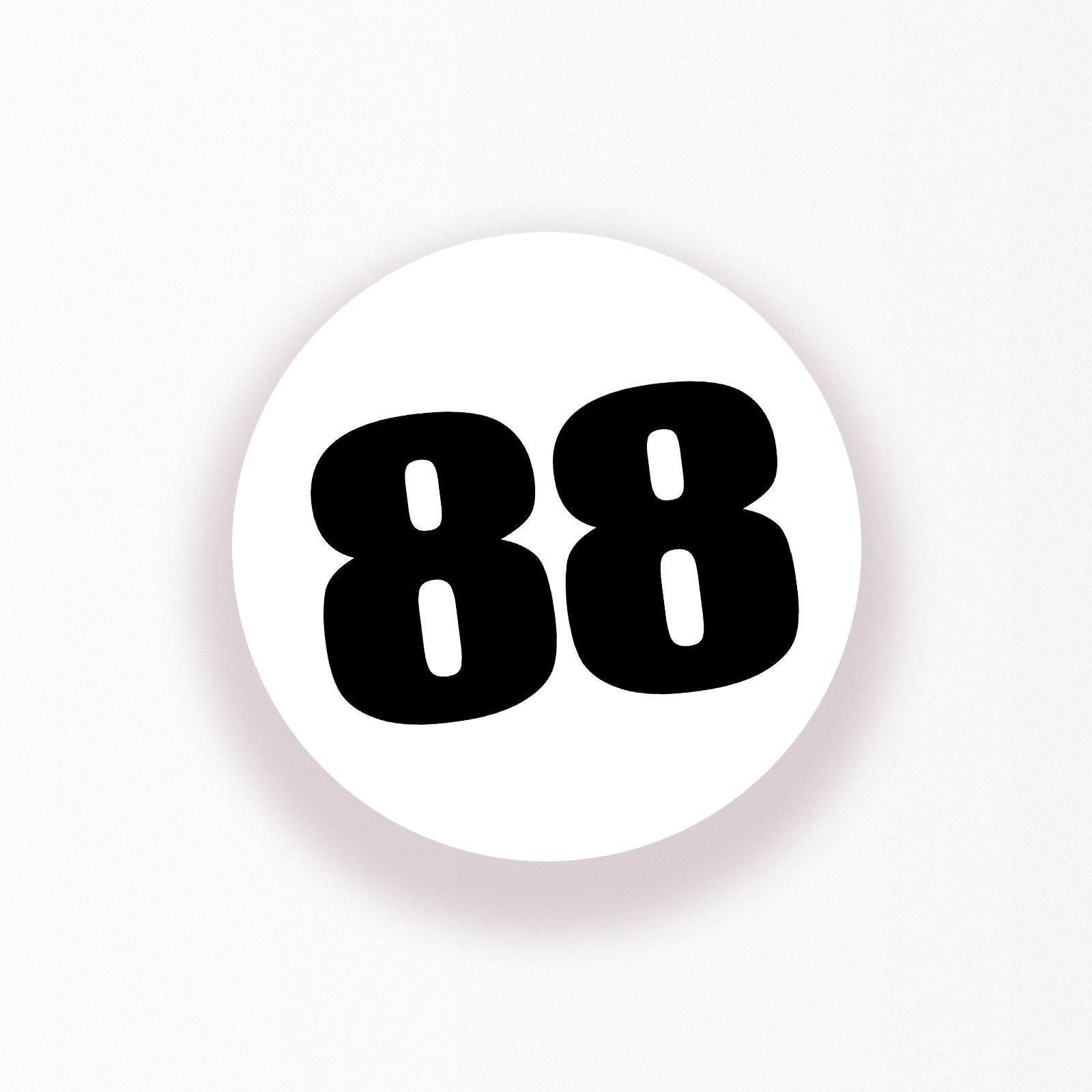 Custom Autocross Racing Number Decals, Circle Vinyl Sticker (set of 2 ...