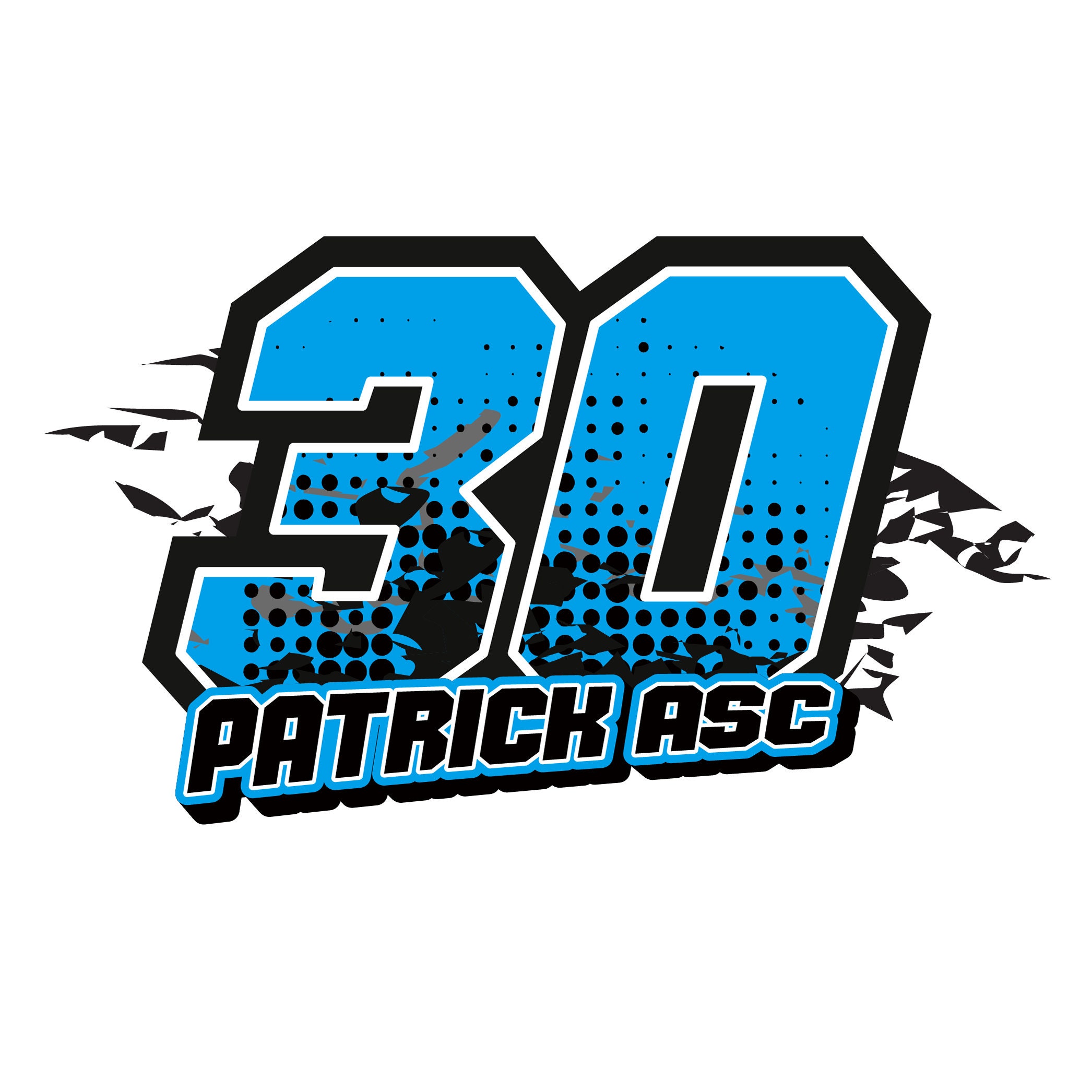 Custom Racing Number Decals (1 Piece) - Etsy
