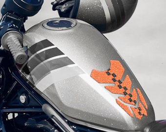 Motorcycle Tank Pad: Anti-Slip Brick Shield, Universal Fit