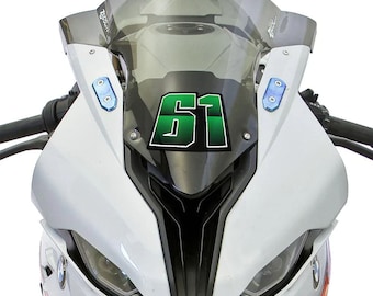 Custom Race Number Decals (1 pc) - Motocross, Dirt Bike, Track Day