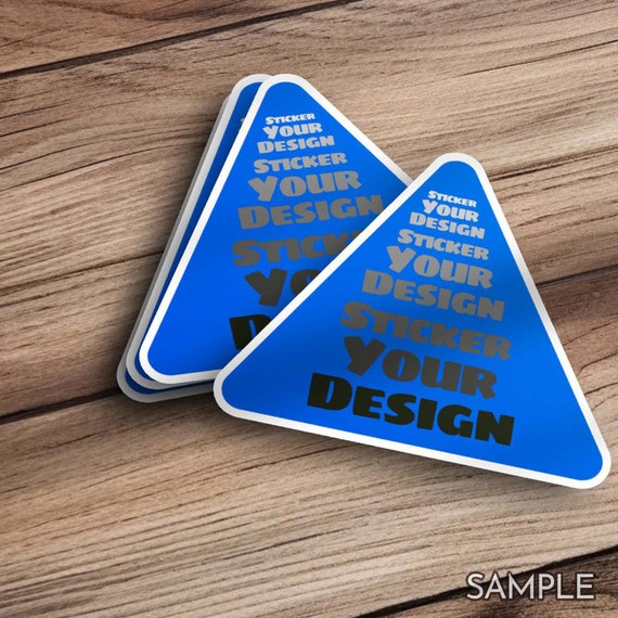 Triangle Custom Die Cut Sticker Labels Logo Stickers for Business  Customized Etiquetas Personalizes 50 100 200 Pcs Make Your Own Sticker 