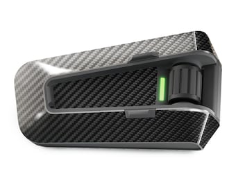 CARDO Packtalk Edge/Neo Cover: Glossy Carbon Fiber Decal