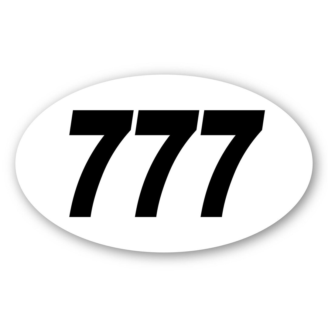 Oval Racing Numbers Oval Racing Number Plate Stickers – Set of 2 Custom Vinyl or Magnetic ...