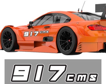 Custom SCCA Racing Number & Class Sticker/Magnet - 2 Sets