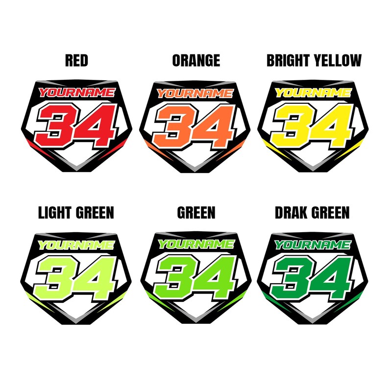 Custom Racing Number Plate Keychain | Personalized Motocross MX Keyring ...