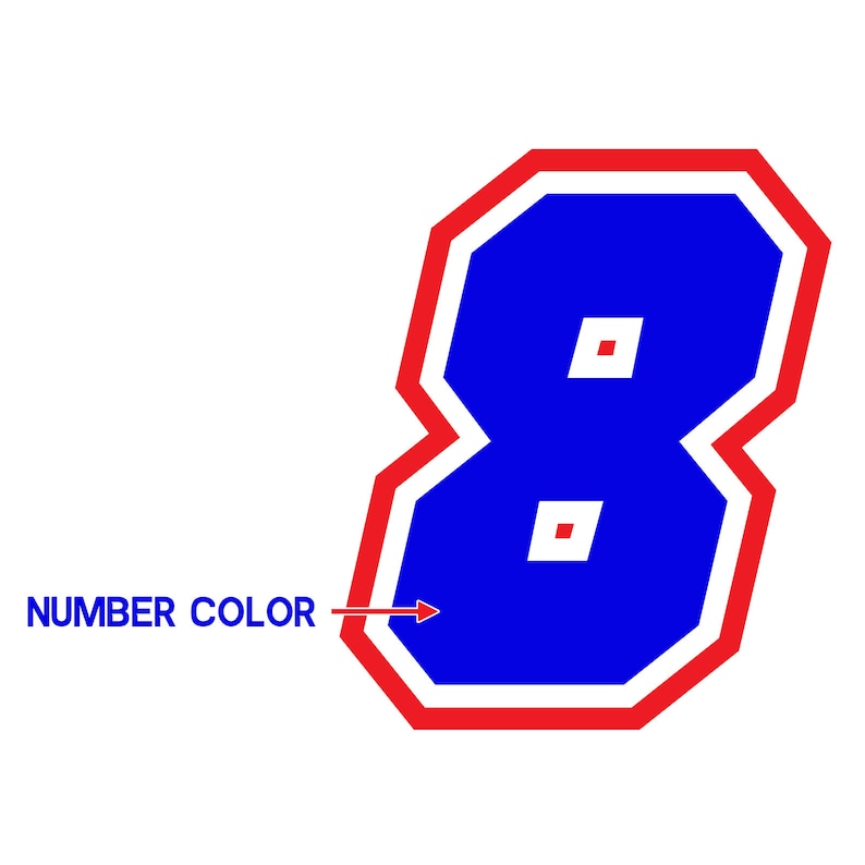 Custom Motorcycle Race Number Decal, Racing Stickers - Etsy