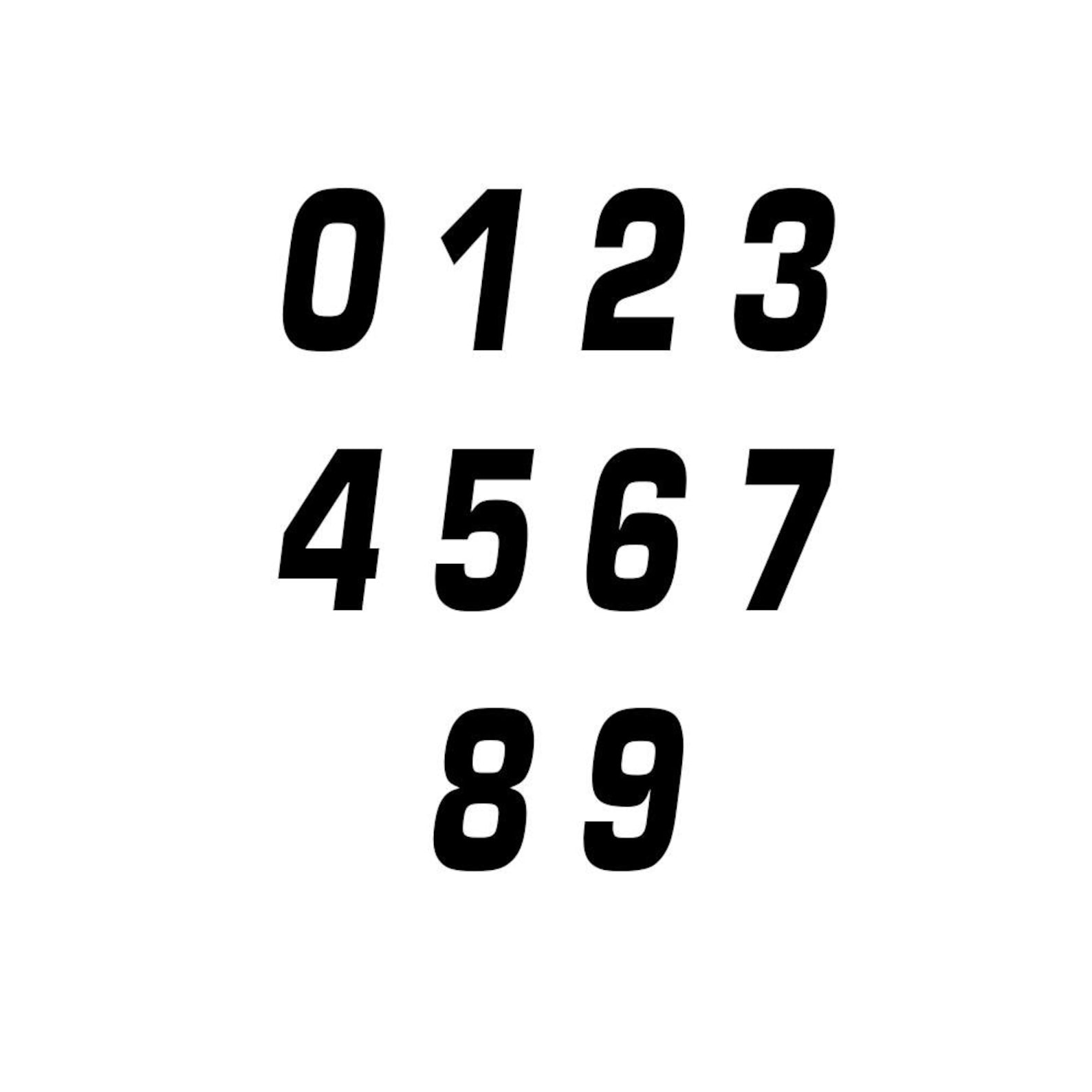 Racing Number Decals for Autocross- Custom Vinyl or Magnet Circle (set ...