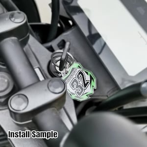 Mini Number Plate Key Ring Custom MX Dirt Bike Keychains Motocross MX Racing Acrylic Personalized For WR250F RMZ250 RMZ450 TM Racing