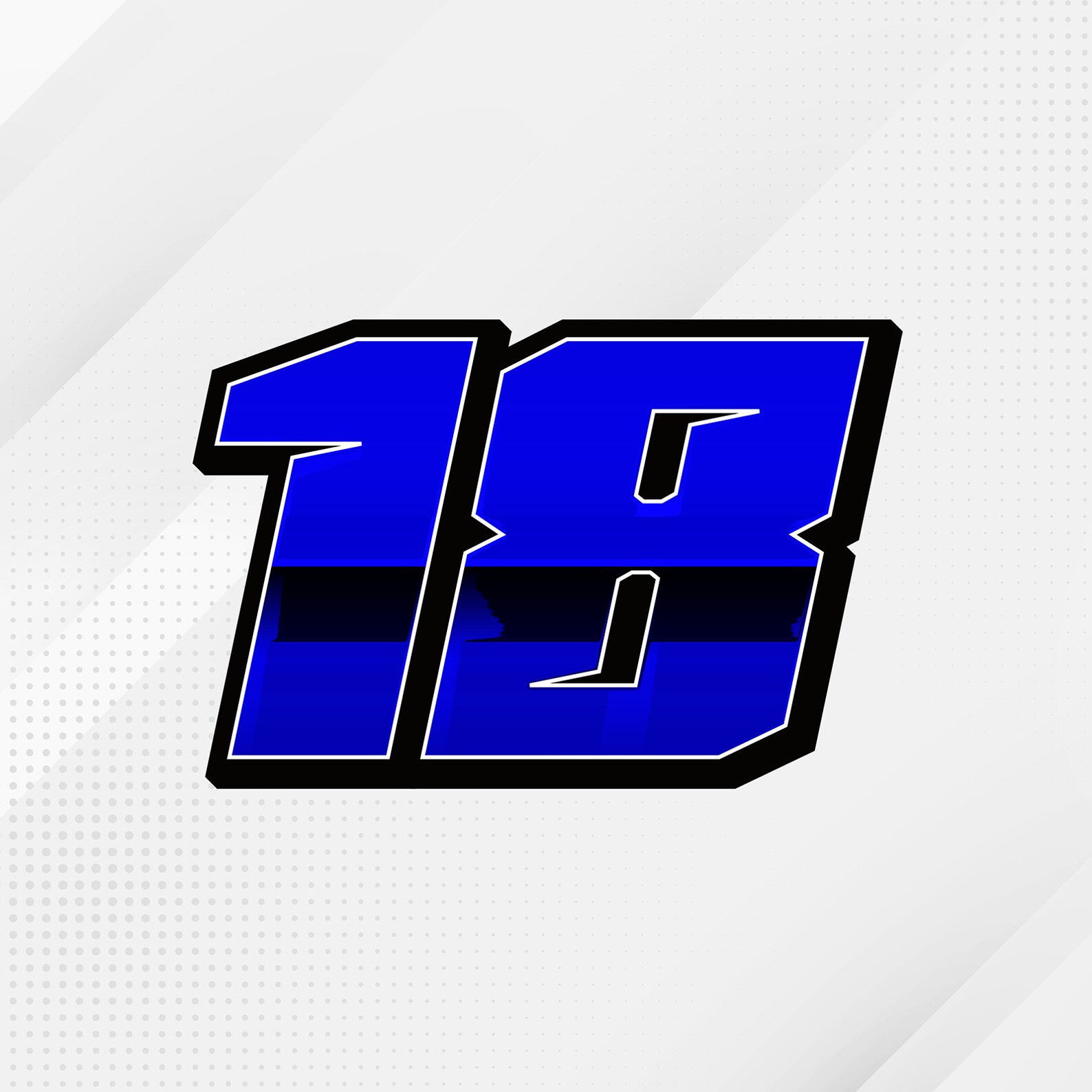 Custom Racing Number Decals - Track Day Dirt Bike Stickers (1 Piece) - Etsy