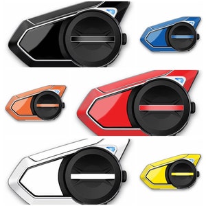 For SENA 50S Skin Cover Garskin Sticker Decal Protection Removable Solid Black Blue Orange Red Yellow White