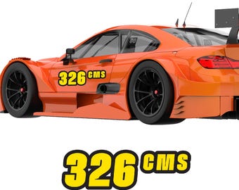 Custom SCCA Racing Number & Class Sticker/Magnet - 2 Sets