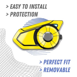 For SENA 30K Intercom Adhesive Cover Protection Sticker Skin Decals 1 piece. Our sticker is Bubble Free material. It is low adhesive but will firmly tack on the machine after 24hrs. Protects your Cardo intercoms from dirt & scratch.