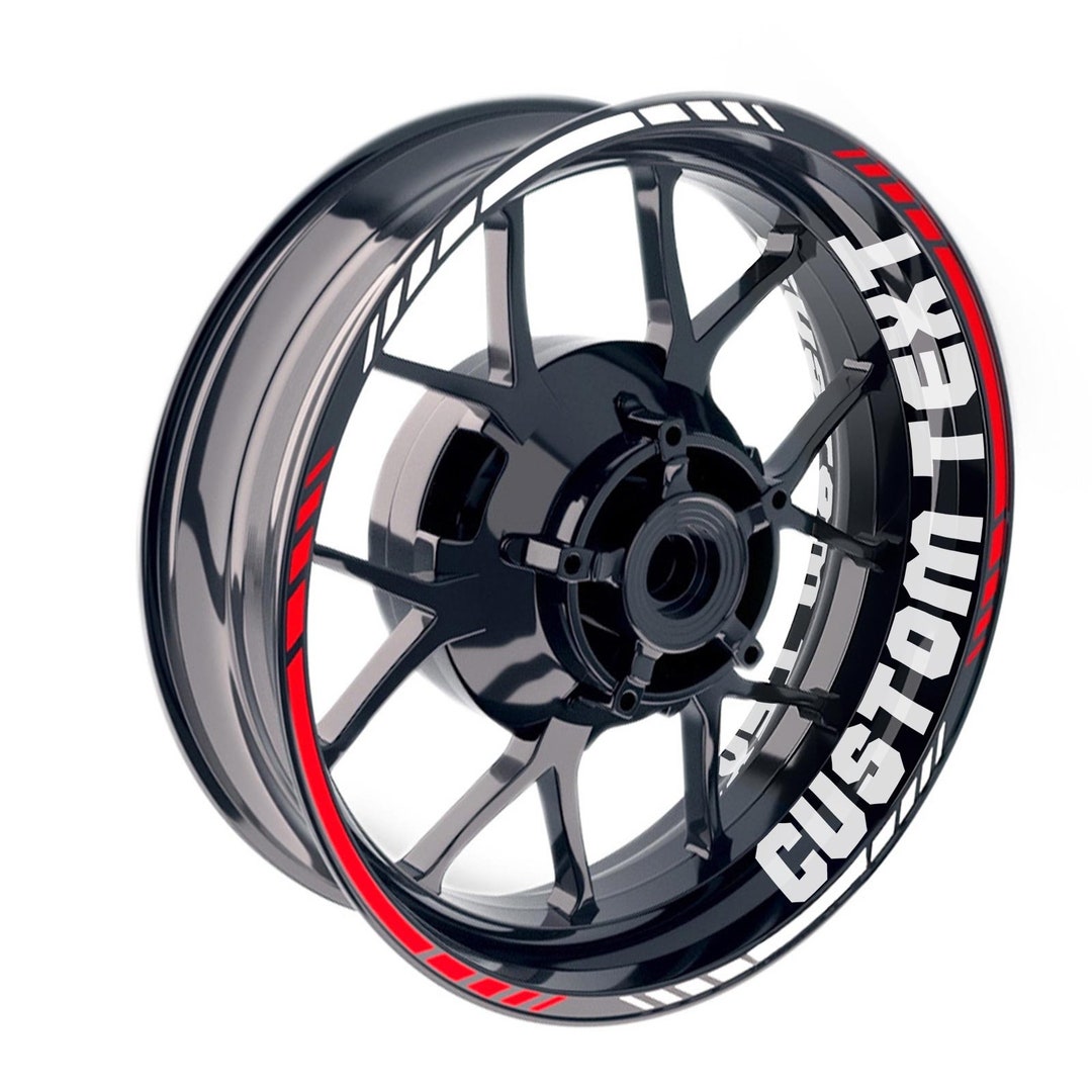Amazon.com: PuLaif Stripe Stickers Motorcycle 17 Inch Wheel