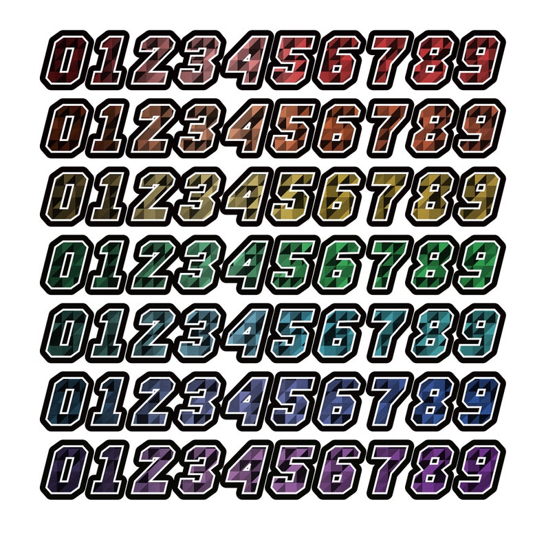 Bike Racing Stickers Numbers Custom Motorcycle Racing Number Sticker, Weatherproof Decal - Etsy
