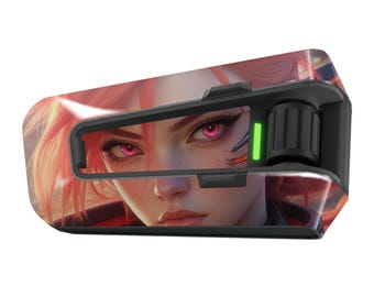 Vinilo adhesivo brillante de chica anime para Cardo Packtalk Edge Neo Pro