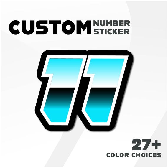 Dirt Bike Motocross Magazines 3x Custom Race Numbers Stickers Decals ...