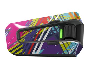 Colorful Line Dot Decal Sticker for Cardo Packtalk Edge Neo Pro