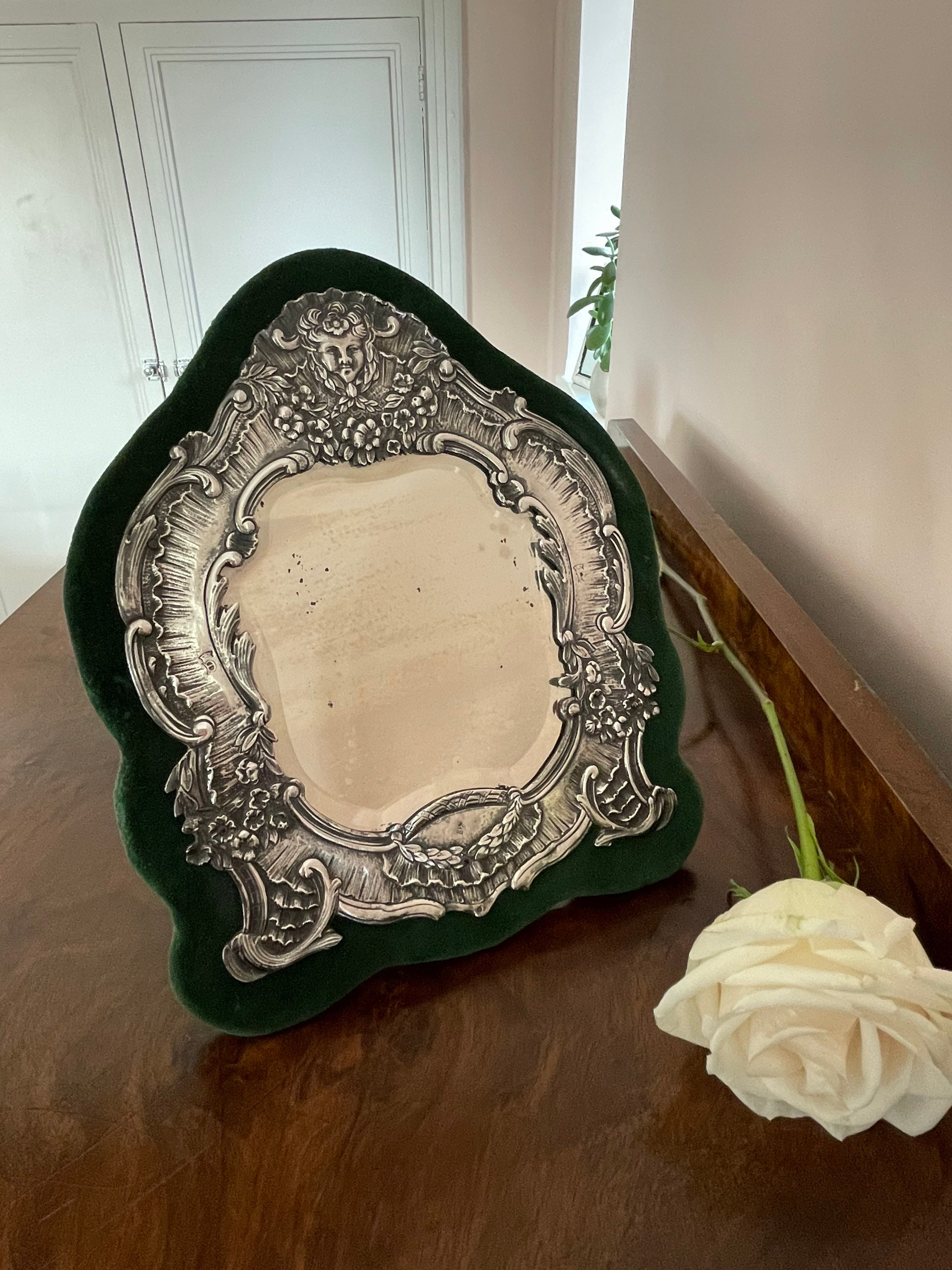 Silver Dressing Table Mirror Etsy