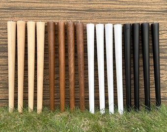 4 patas cónicas para mesas y mesas de centro: ideales para proyectos de bricolaje.