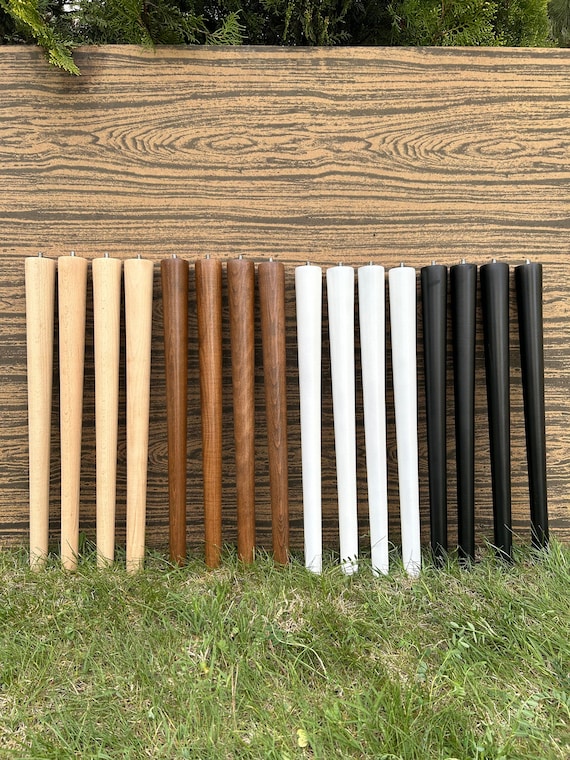 4 Pcs Table & Coffee Table Legs: Tapered Furniture Legs for DIY Projects