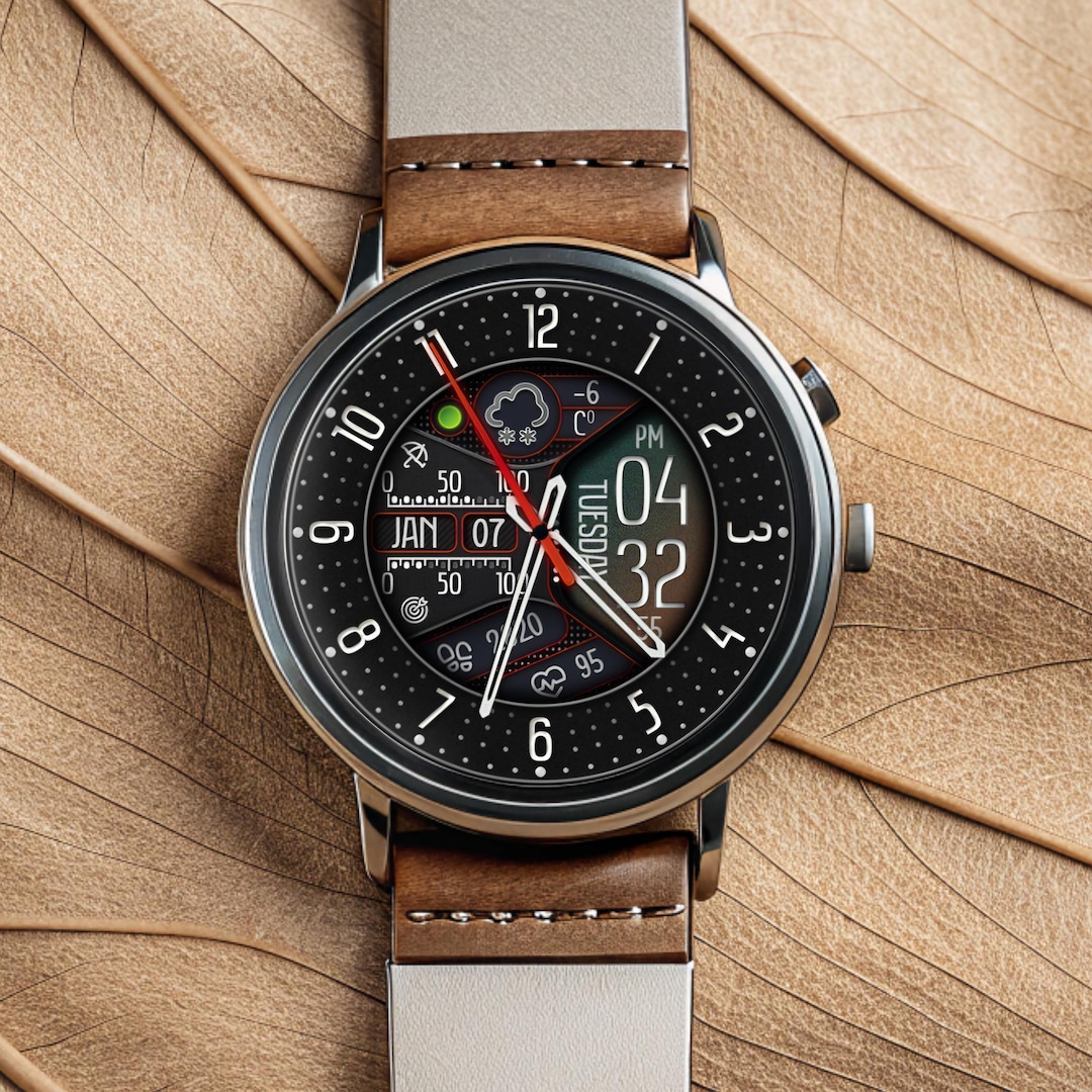 Hybrid Galaxy Watch Face UV Index Wear OS Wallpaper LUMOS