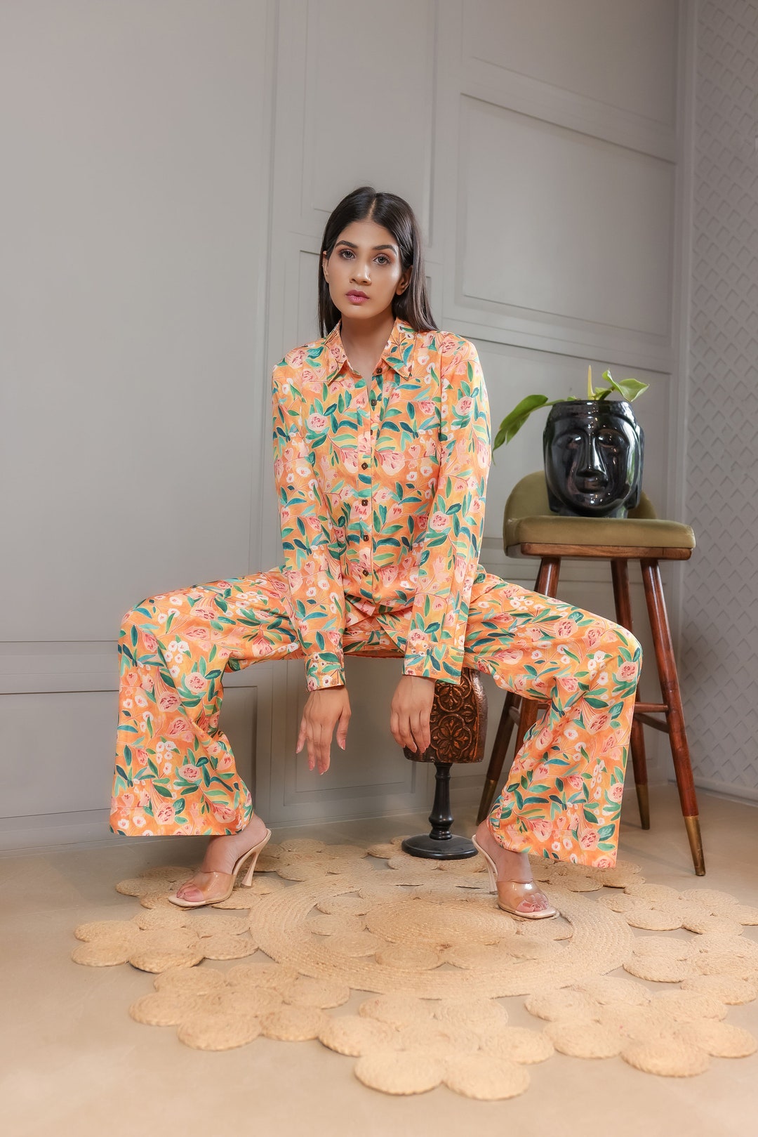 Women's Velvet 2-Piece Co-ord Set, Zip-Up Jacket and Trousers